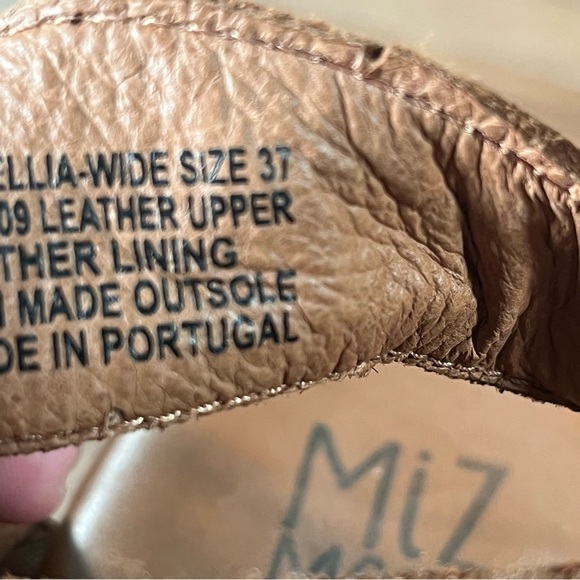 MIZ MOOZ ‘Camellia’ Brown Leather Sandals Shoes Women’s Size 6.5 (37) - Picture 9 of 10